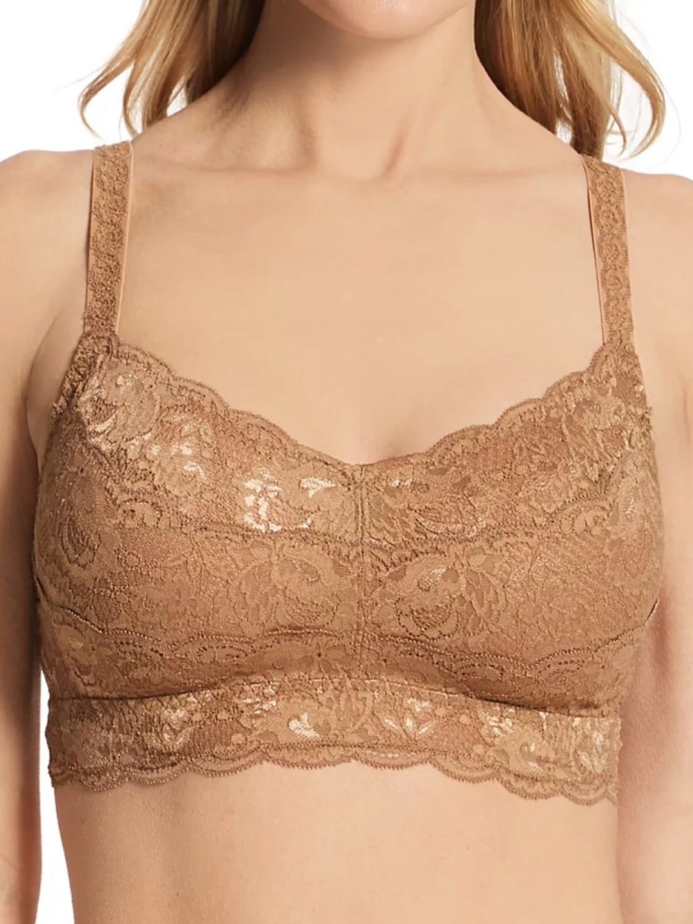 Cosabella Lace Bralette in Tan